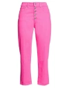 Dondup Woman Jeans Fuchsia Size 32 Cotton, Elastane In Pink