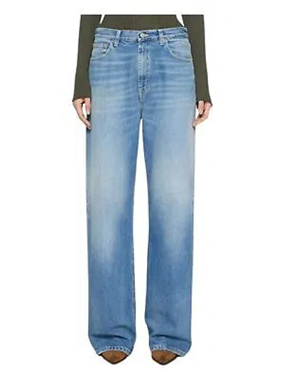 Pre-owned Dondup Woman Jeans Gamba Dritta Denim 18248 In Blue