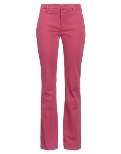 Dondup Woman Jeans Garnet Size 30 Cotton, Polyester, Elastane In Pink