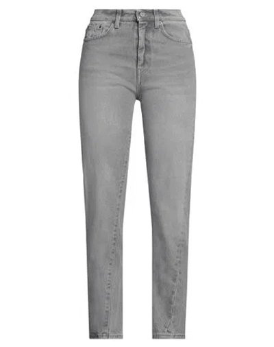 Dondup Woman Jeans Grey Size 25 Cotton