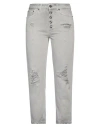 Dondup Woman Jeans Grey Size 25 Cotton