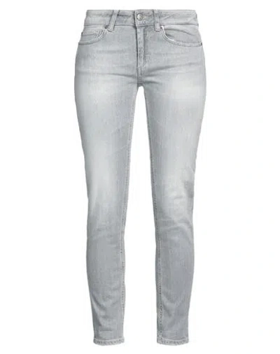 Dondup Woman Jeans Grey Size 27 Cotton, Elastane