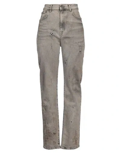 Dondup Woman Jeans Grey Size 29 Cotton, Elastane