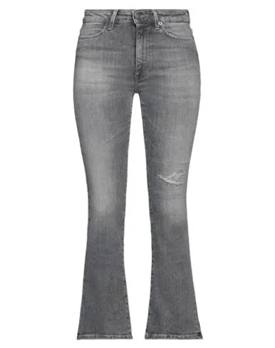 Dondup Woman Jeans Grey Size 29 Cotton, Elastane