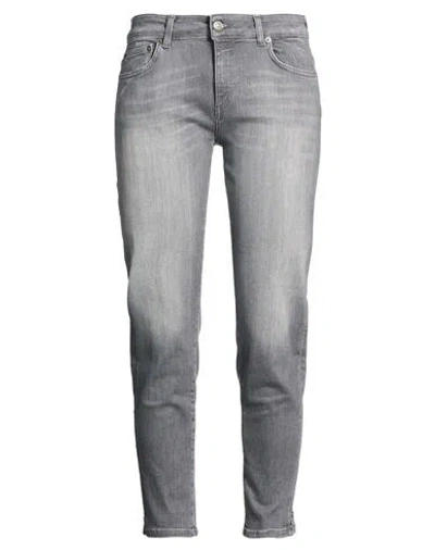 Dondup Woman Jeans Grey Size 29 Cotton, Elastomultiester, Elastane In Gray