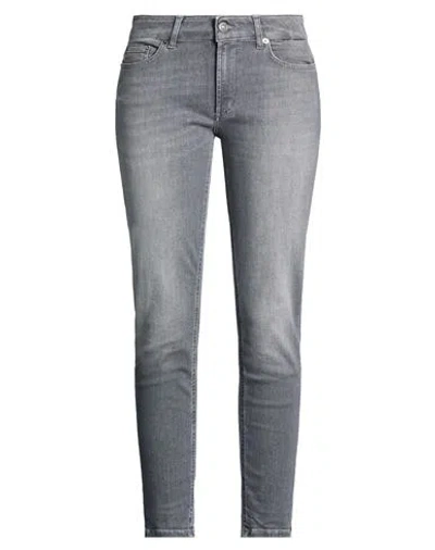 Dondup Woman Jeans Grey Size 30 Cotton, Elastomultiester, Elastane In Gray