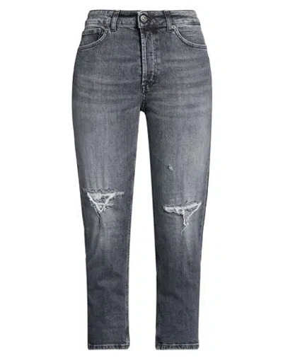 Dondup Woman Jeans Grey Size 32 Cotton, Elastane In Gray