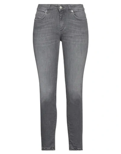 Dondup Woman Jeans Grey Size 32 Cotton, Elastane, Lyocell