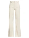 Dondup Woman Jeans Ivory Size 27 Cotton, Lyocell, Elastane In White