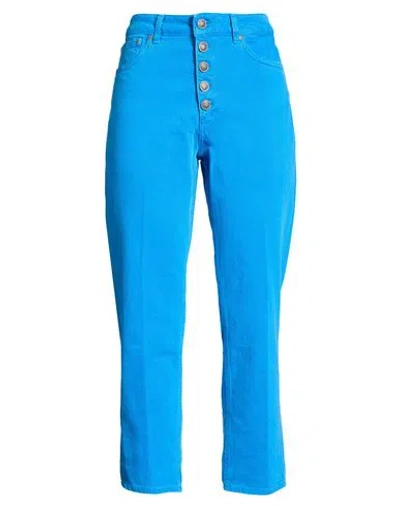 Dondup Woman Jeans Light Blue Size 31 Cotton, Elastane