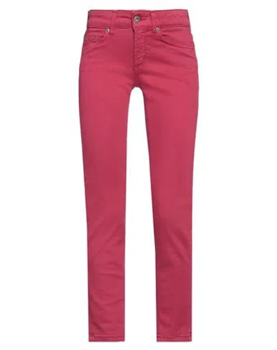 DONDUP DONDUP WOMAN JEANS MAGENTA SIZE 25 COTTON, ELASTOMULTIESTER, ELASTANE