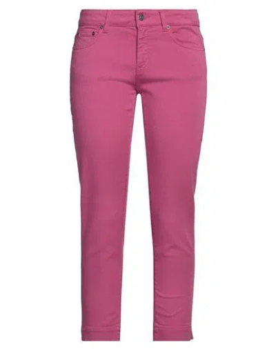 Dondup Woman Jeans Magenta Size 26 Cotton, Elastomultiester, Elastane