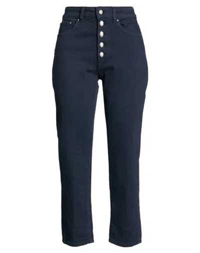 Dondup Woman Jeans Midnight Blue Size 27 Cotton, Elastane