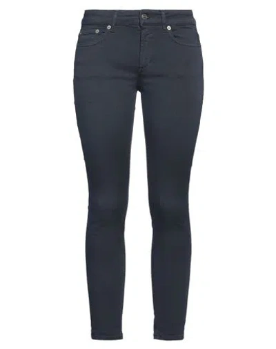 Dondup Woman Jeans Midnight Blue Size 30 Cotton, Elastomultiester, Elastane