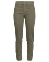 Dondup Woman Jeans Military Green Size 28 Cotton, Elastane