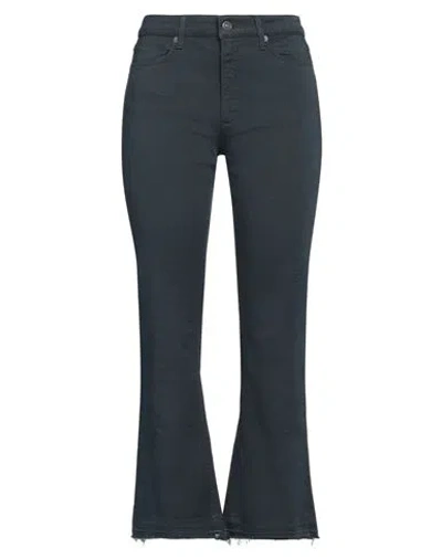 Dondup Woman Jeans Navy Size 25 Cotton, Elastomultiester, Elastane In Navy Blue