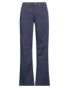 Dondup Woman Jeans Navy Size 24 Cotton, Elastomultiester, Elastane In Navy Blue