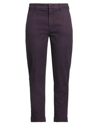 Dondup Woman Jeans Plum Size 28 Cotton, Lyocell, Elastane In Purple