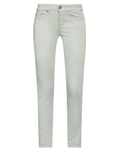 Dondup Woman Jeans Sage Green Size 24 Cotton, Elastomultiester, Elastane