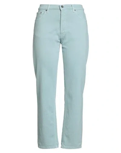 Dondup Woman Jeans Sage Green Size 28 Cotton, Elastane
