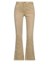 Dondup Woman Jeans Sand Size 25 Cotton, Elastane In Beige