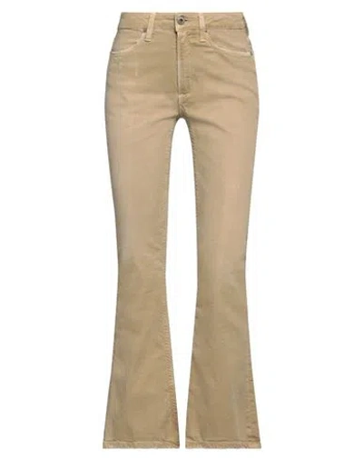 Dondup Woman Jeans Sand Size 25 Cotton, Elastane In Beige