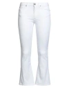 Dondup Woman Jeans White Size 26 Cotton, Elastomultiester, Elastane