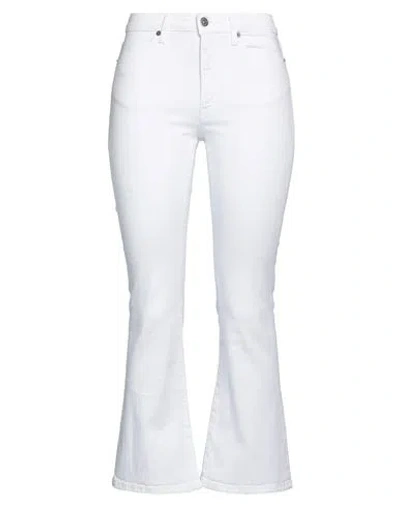 Dondup Woman Jeans White Size 26 Cotton, Elastomultiester, Elastane In White