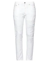 Dondup Woman Jeans White Size 35 Cotton, Elastomultiester, Elastane In White