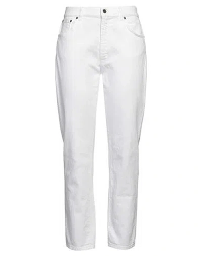 Dondup Woman Jeans White Size 31 Cotton, Elastane
