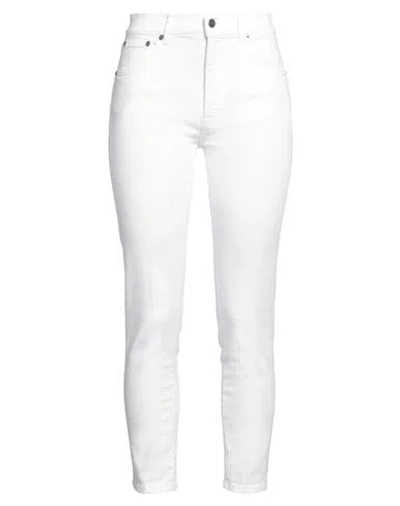 DONDUP DONDUP WOMAN JEANS WHITE SIZE 32 COTTON, ELASTOMULTIESTER, ELASTANE