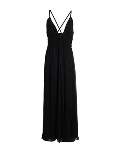 Dondup Woman Maxi Dress Black Size 10 Viscose