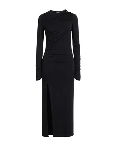 Dondup Woman Maxi Dress Black Size S Viscose, Elastane