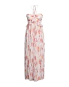 Dondup Woman Maxi Dress Pink Size 8 Viscose In Pink
