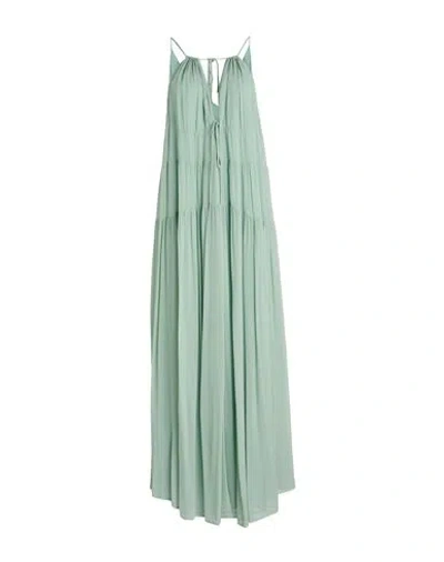 Dondup Woman Maxi Dress Sage Green Size 6 Viscose