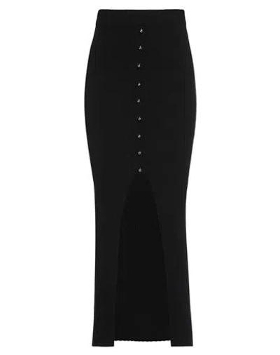 Dondup Woman Maxi Skirt Black Size 6 Viscose, Polyester