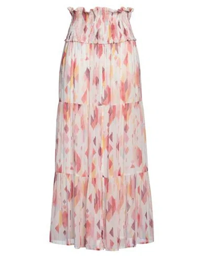 Dondup Woman Maxi Skirt Light Pink Size 10 Viscose