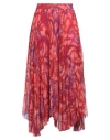 Dondup Woman Maxi Skirt Red Size 6 Polyester