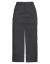 Dondup Woman Midi Skirt Charcoal Size 28 Virgin Wool, Cotton, Elastane