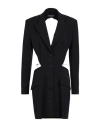 Dondup Woman Mini Dress Black Size 10 Polyamide, Cotton, Elastane In Black