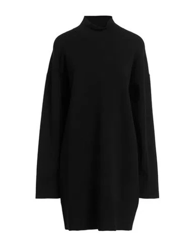 Dondup Woman Mini Dress Black Size 10 Viscose, Polyester