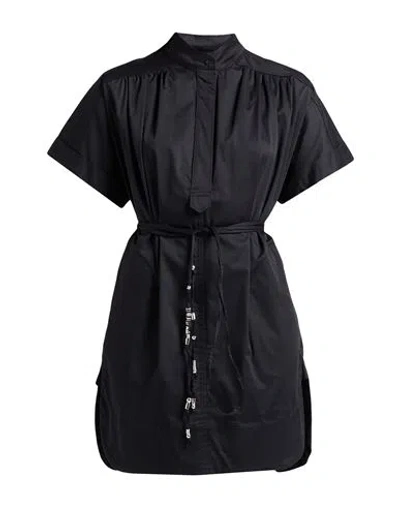 Dondup Woman Mini Dress Black Size 12 Cotton, Elastane