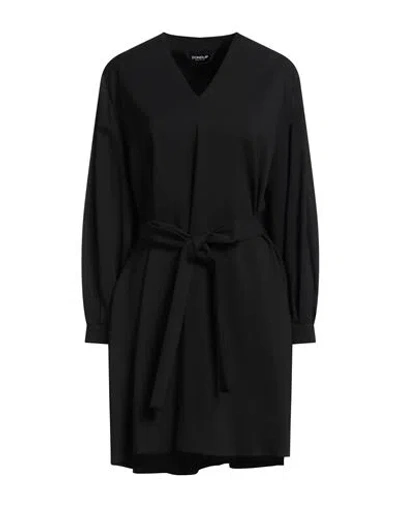 Dondup Woman Mini Dress Black Size 4 Viscose, Elastane