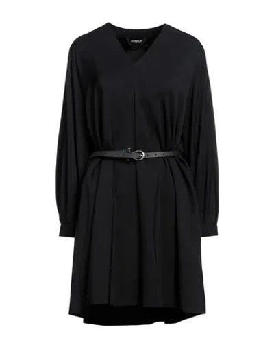 Dondup Woman Mini Dress Black Size 4 Viscose, Elastane