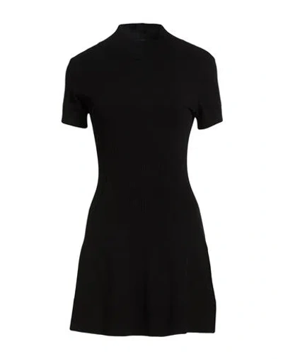 Dondup Woman Mini Dress Black Size 4 Viscose, Polyester