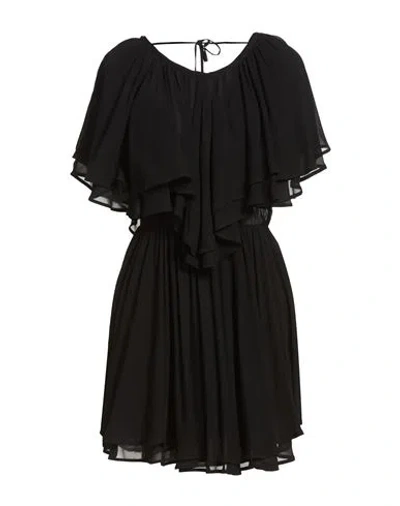 Dondup Woman Mini Dress Black Size 6 Viscose