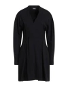 Dondup Woman Mini Dress Black Size 6 Viscose, Elastane