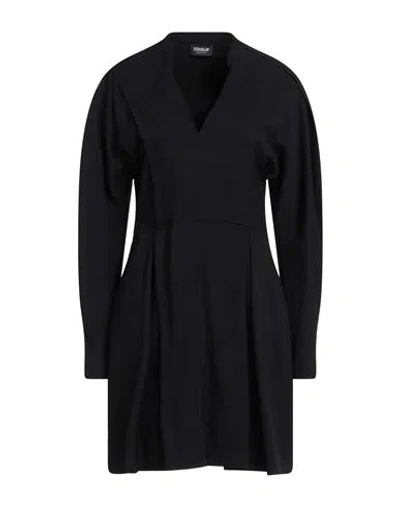 Dondup Woman Mini Dress Black Size 6 Viscose, Elastane