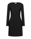 DONDUP DONDUP WOMAN MINI DRESS BLACK SIZE 6 VISCOSE, ELASTANE