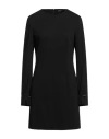 Dondup Woman Mini Dress Black Size 10 Viscose, Polyamide, Elastane In Black